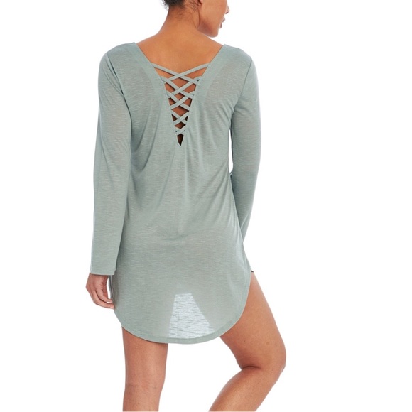 Balance Collection Slate Gray Crisscross Cover-Up - Picture 4 of 4